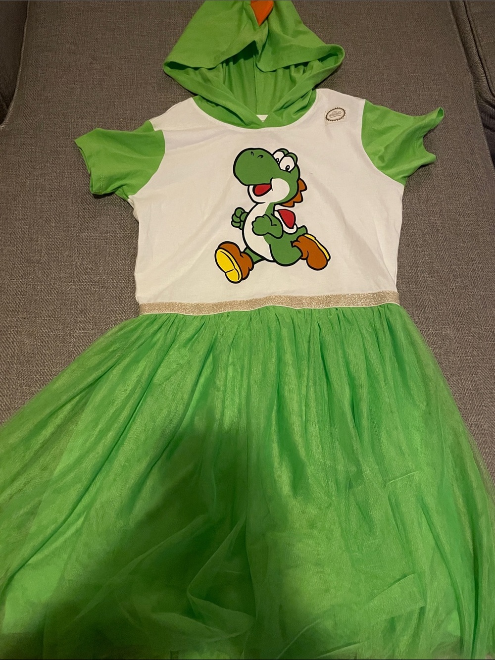 Nintendo Green Yoshi Hooded Tulle Dress